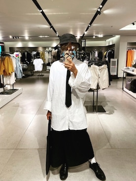 「H&M（エイチ・アンド・エム）のアイテム（ネクタイ）」を使った、CKmさん（メンズ・165cm）の春コーディネート