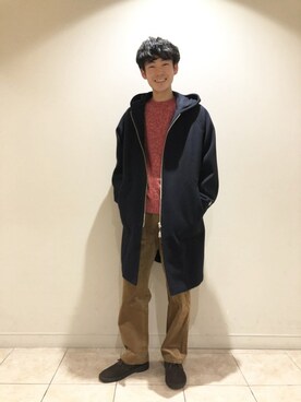 「orcival」｜「アイテム（その他アウター）」を使った、SHUNTAさん（メンズ・175cm）の秋コーディネート