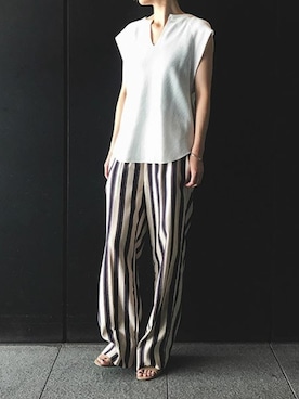 nano・universe lady's STAFFさん（レディース・167cm）の夏コーディネート