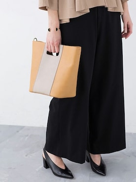 「NANO universe（ナノユニバース）のアイテム（ショルダーバッグ）」を使った、nano・universe lady's STAFFさん（レディース・166cm）の冬コーディネート