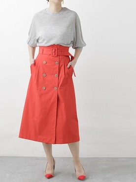 「カラーパンプス」｜nano・universe lady's STAFFさん（レディース・166cm）の冬コーディネート