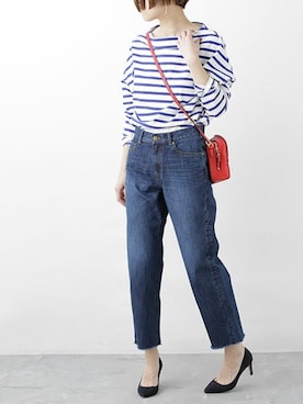 「HASHIBAMI（ハシバミ）のアイテム（バッグ）」を使った、nano・universe lady's STAFFさん（レディース・166cm）の冬コーディネート