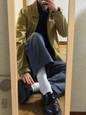 「MARTIN MARGIELA（マルタンマルジェラ）のアイテム（ブルゾン）」を使った、ちぺさん（メンズ・180cm）の冬コーディネート