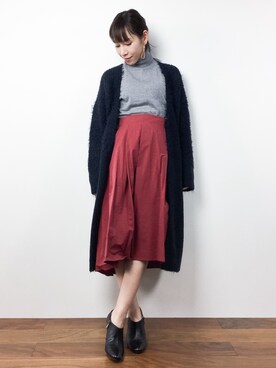 田中彩央里さん（レディース・158cm）の冬コーディネート