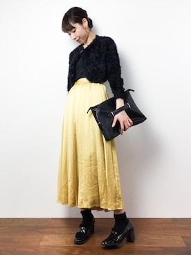 田中彩央里さん(レディース・158cm)の冬コーディネート