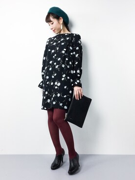 田中彩央里さん（レディース・158cm）の冬コーディネート