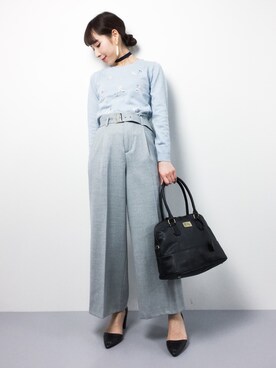 田中彩央里さん（レディース・158cm）の冬コーディネート