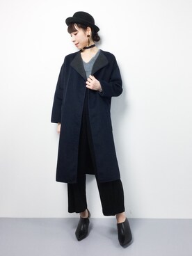 田中彩央里さん（レディース・158cm）の冬コーディネート