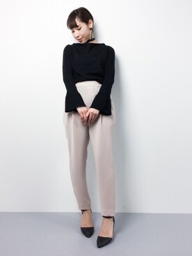 田中彩央里さん（レディース・158cm）の冬コーディネート