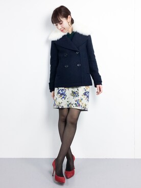 田中彩央里さん(レディース・158cm)の冬コーディネート