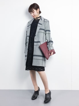 田中彩央里さん（レディース・158cm）の冬コーディネート