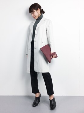 田中彩央里さん(レディース・158cm)の冬コーディネート