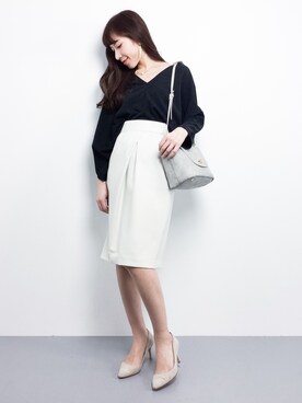 田中彩央里さん（レディース・158cm）の冬コーディネート