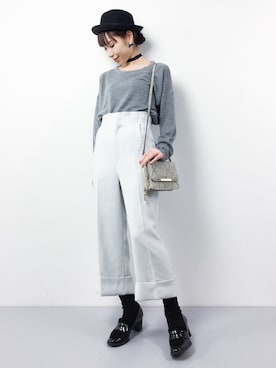 田中彩央里さん（レディース・158cm）の冬コーディネート