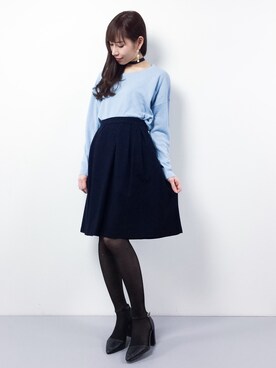 田中彩央里さん（レディース・158cm）の冬コーディネート