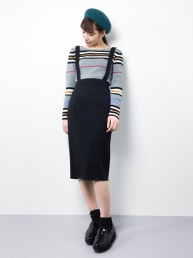 田中彩央里さん(レディース・158cm)の冬コーディネート