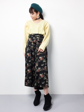 田中彩央里さん(レディース・158cm)の冬コーディネート