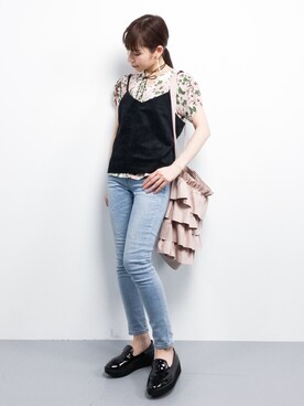 田中彩央里さん（レディース・158cm）の冬コーディネート