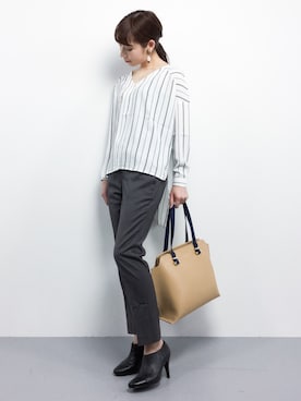 田中彩央里さん（レディース・158cm）の冬コーディネート