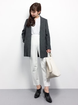 田中彩央里さん（レディース・158cm）の冬コーディネート