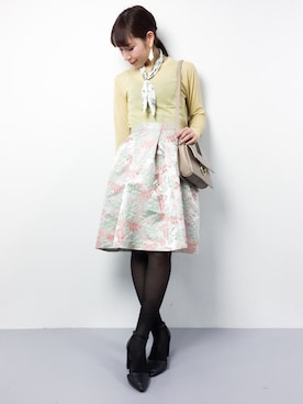 田中彩央里さん（レディース・158cm）の冬コーディネート