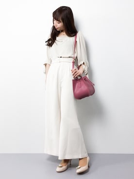 田中彩央里さん(レディース・158cm)の冬コーディネート