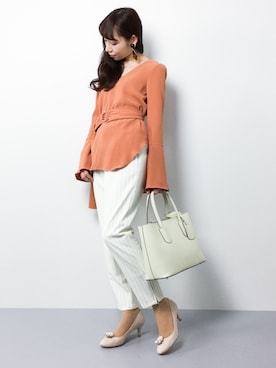 田中彩央里さん（レディース・158cm）の冬コーディネート