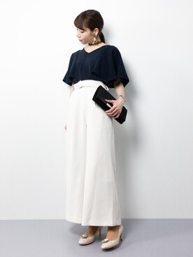 田中彩央里さん(レディース・158cm)の冬コーディネート