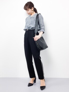 田中彩央里さん（レディース・158cm）の冬コーディネート