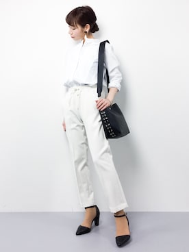 田中彩央里さん(レディース・158cm)の冬コーディネート