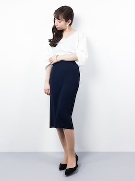 田中彩央里さん(レディース・158cm)の冬コーディネート