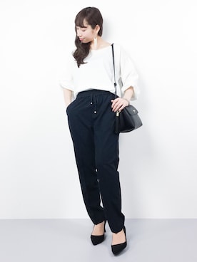 田中彩央里さん(レディース・158cm)の冬コーディネート
