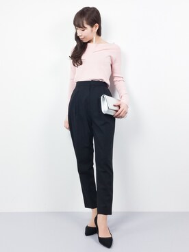 田中彩央里さん(レディース・158cm)の冬コーディネート