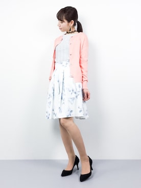 「Marilyn Moon（マリリンムーン）のアイテム」を使った、田中彩央里さん（レディース・158cm）の冬コーディネート