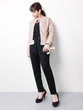 「MAISON TOKYO（メゾントウキョウ）のアイテム」を使った、田中彩央里さん（レディース・158cm）の冬コーディネート