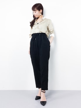 田中彩央里さん（レディース・158cm）の冬コーディネート