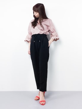 田中彩央里さん（レディース・158cm）の冬コーディネート