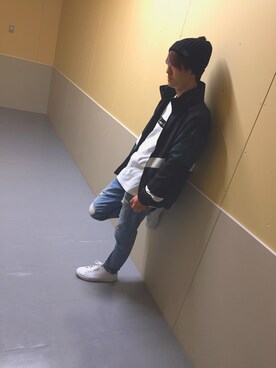 「Confirm（コンファーム）のアイテム（ブルゾン）」を使った、コンファーム・イルズ 橿原さん（メンズ・170cm）の秋コーディネート