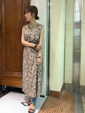 「涼しげ」｜「アイテム（ワンピース/ドレス）」を使った、mis.さん（レディース・149cm）の夏コーディネート