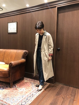 「NOMBRE IMPAIR（ノンブルアンペール）のアイテム（その他アウター）」を使った、mis.さん（レディース・149cm）の秋コーディネート