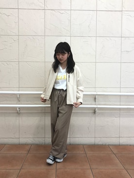 「NOMBRE IMPAIR（ノンブルアンペール）のアイテム（ブルゾン）」を使った、mis.さん（レディース・149cm）の春コーディネート