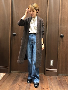 「NOMBRE IMPAIR（ノンブルアンペール）のアイテム（ドレスシューズ）」を使った、mis.さん（レディース・149cm）の秋コーディネート