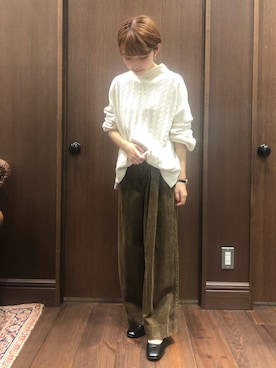 「NOMBRE IMPAIR（ノンブルアンペール）のアイテム（パンプス）」を使った、mis.さん（レディース・149cm）の秋コーディネート