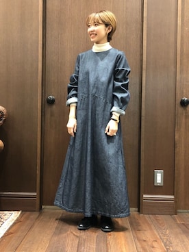 「NOMBRE IMPAIR（ノンブルアンペール）のアイテム（ドレスシューズ）」を使った、mis.さん（レディース・149cm）の秋コーディネート