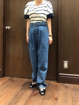「NOMBRE IMPAIR（ノンブルアンペール）のアイテム（パンプス）」を使った、mis.さん（レディース・149cm）の春コーディネート