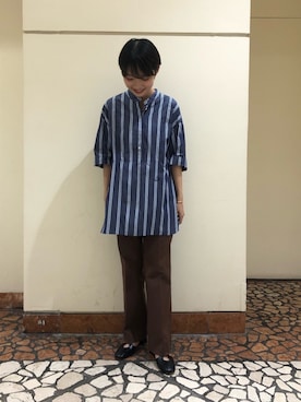 「NOMBRE IMPAIR（ノンブルアンペール）のアイテム（パンプス）」を使った、mis.さん（レディース・149cm）の夏コーディネート