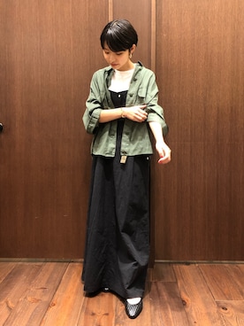 「NOMBRE IMPAIR（ノンブルアンペール）のアイテム（その他シューズ）」を使った、mis.さん（レディース・149cm）の夏コーディネート