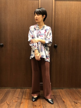 「NOMBRE IMPAIR（ノンブルアンペール）のアイテム（その他シューズ）」を使った、mis.さん（レディース・149cm）の夏コーディネート