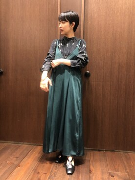 「NOMBRE IMPAIR（ノンブルアンペール）のアイテム（パンプス）」を使った、mis.さん（レディース・149cm）の秋コーディネート