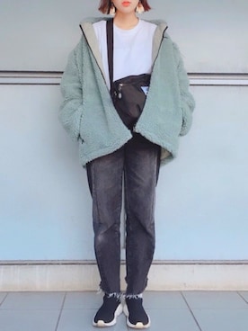 「アイテム（ピアス（両耳用））」を使った、FUMIさん（レディース・164cm・20代）の冬コーディネート